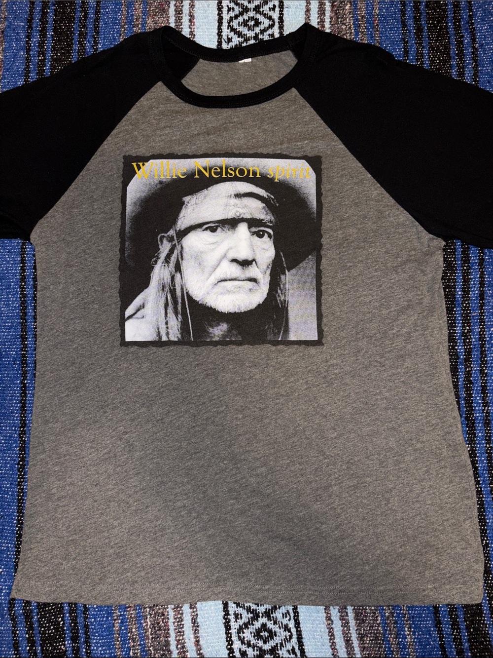 Willie Nelson Concert Raglan Tee Shirt